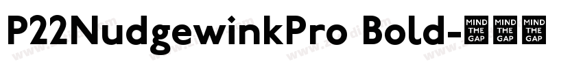 P22NudgewinkPro Bold字体转换